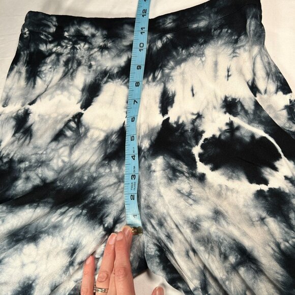 Young Fabulous Broke Set Carmen Tie Front Top Aiko Wide Leg Pants XS Blue TieDye - Picture 11 of 16